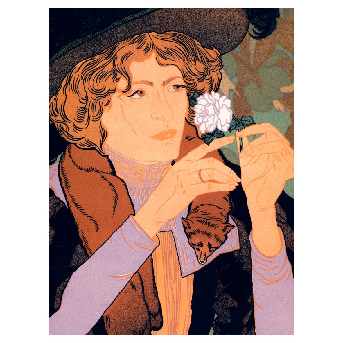 Decorative "Affiche pour le Salon des Cent (1896)" by Georges de Feure Poster | High - Quality Print | Repositionable Adhesive - Pasquín