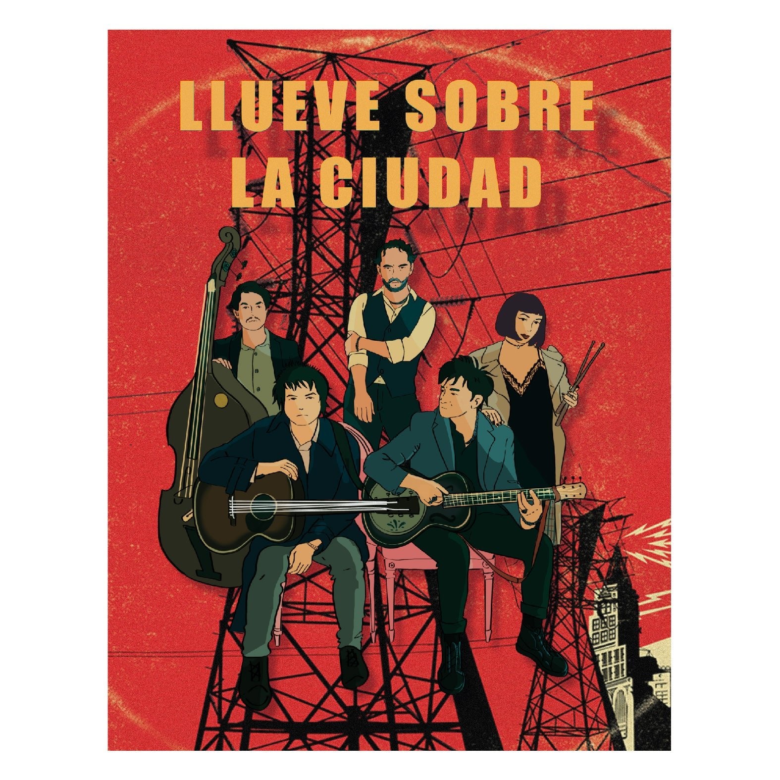 Decorative "Bunkers" by Lolillapolilla Poster | High - Quality Print | Repositionable Adhesive - Pasquín