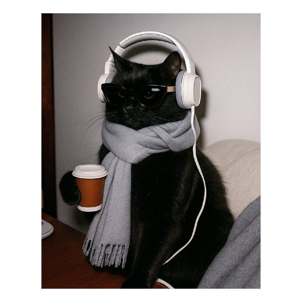 Decorative "Coquette Collection: Coffee Time" Poster | High - Quality Print | Repositionable Adhesive - Pasquín