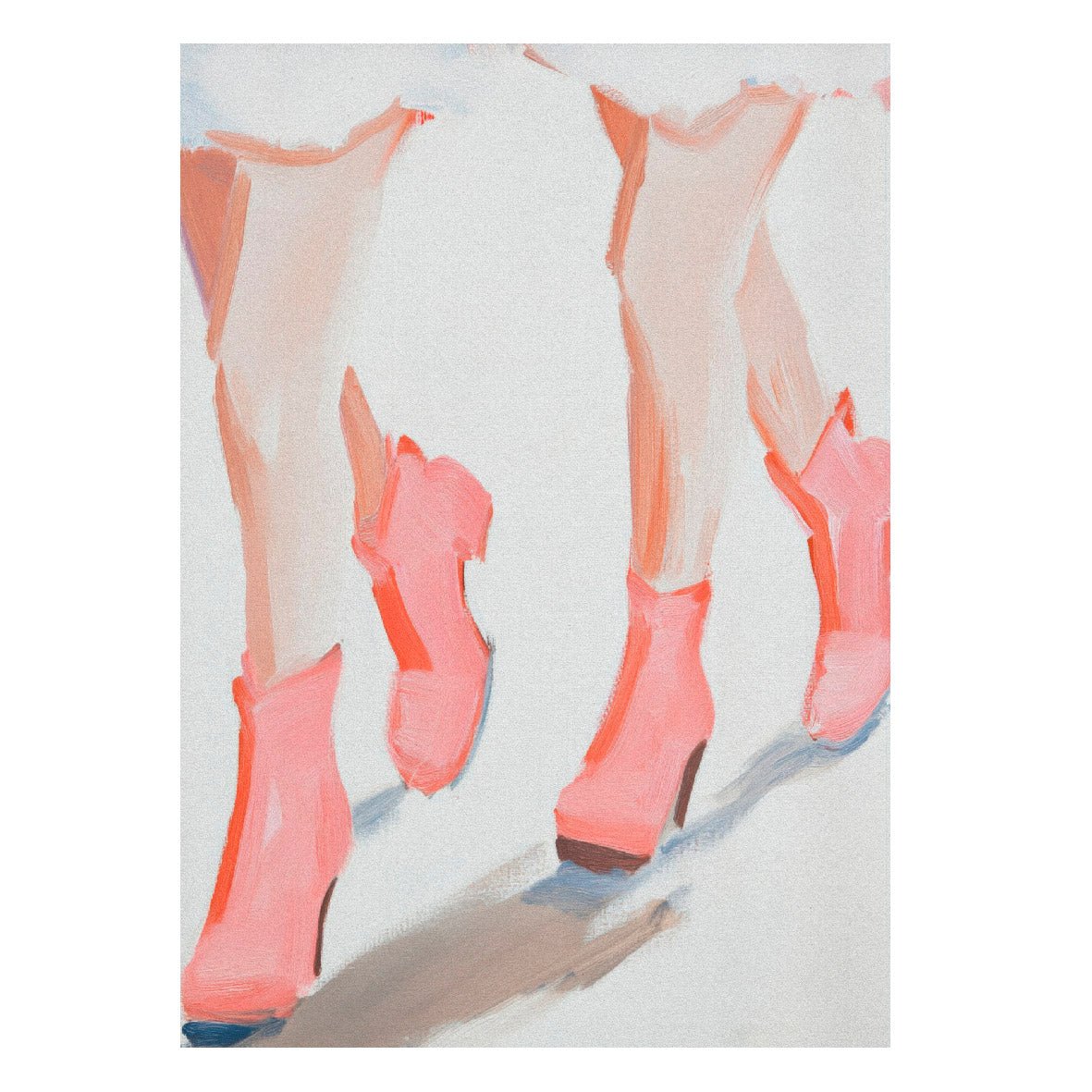 Decorative "Coquette Collection: The Pink Boots" Posters | High - Quality Print | Repositionable Adhesive - Pasquín