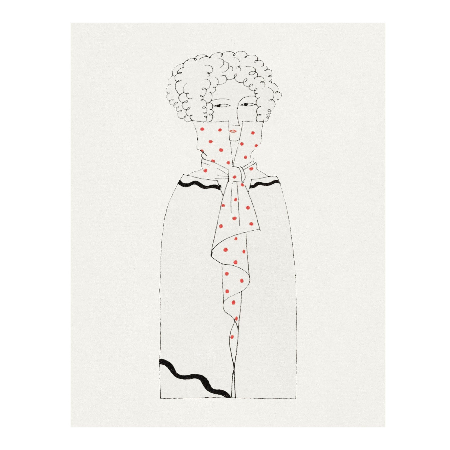 Decorative "Les Gorgerettes (1922)" by Charles Martin Poster | High - Quality Print | Repositionable Adhesive - Pasquín