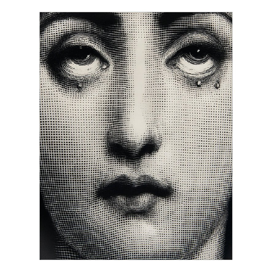 Decorative "Lina's Tears" by P. Fornasetti Poster | High - Quality Print | Repositionable Adhesive - Pasquín