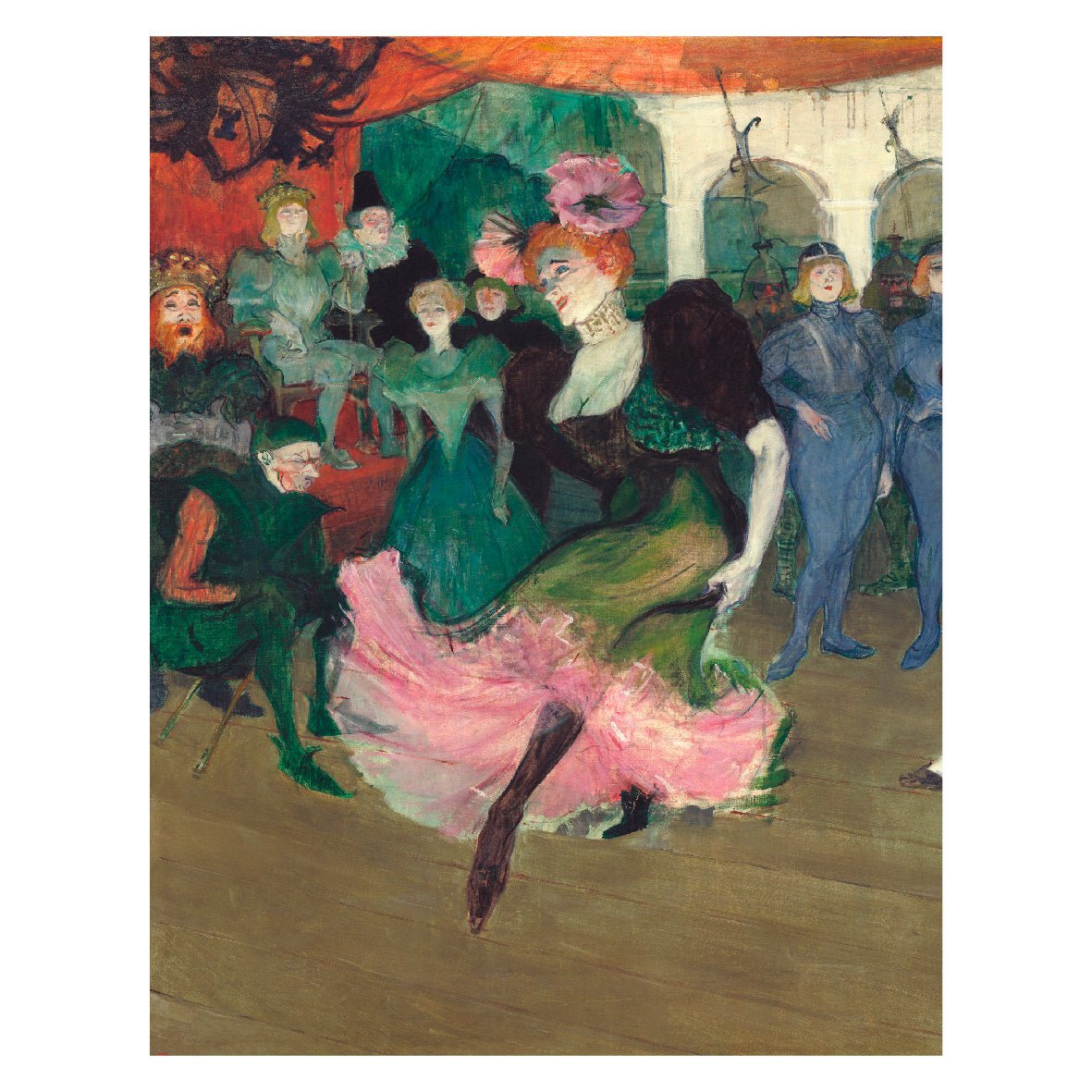 Decorative "Marcelle Lender Dancing the Bolero in Chilpéric (1896)" by Henri de Toulouse–Lautrec Poster | High - Quality Print | Repositionable Adhesive - Pasquín
