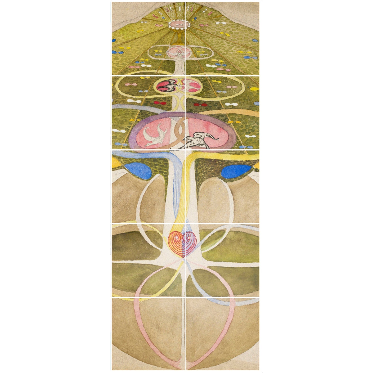 Decorative Removable Wall Tiles - Hilma af Klint Design - Pasquín