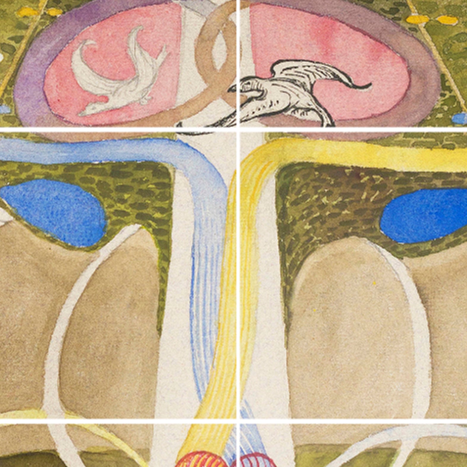 Decorative Removable Wall Tiles - Hilma af Klint Design - Pasquín