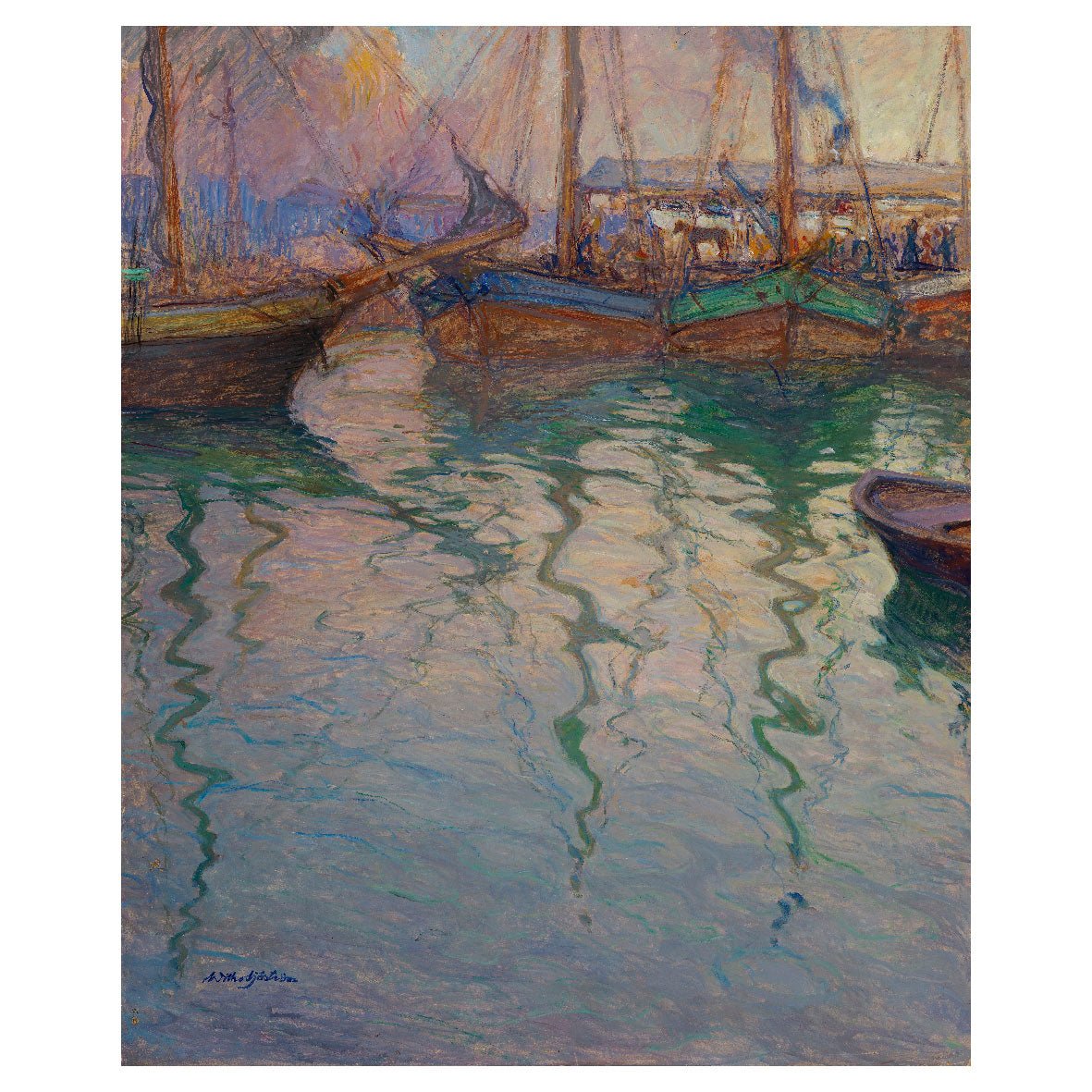 Decorative "Sörnäinen (1911)" by Wilho Sjöström Poster | High - Quality Print | Repositionable Adhesive - Pasquín