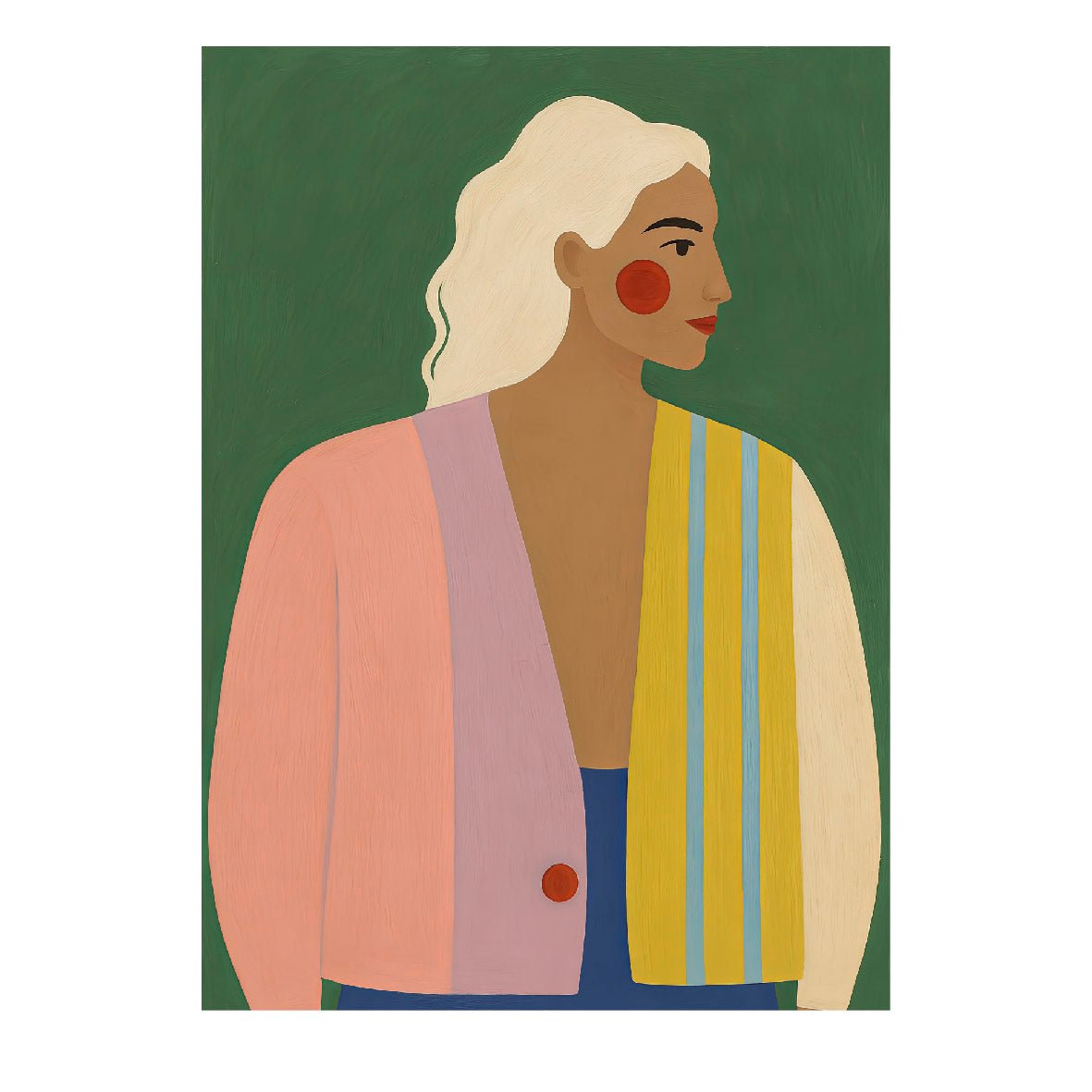 Decorative "Wrapped in Colors" Poster | High - Quality Print | Repositionable Adhesive - Pasquín