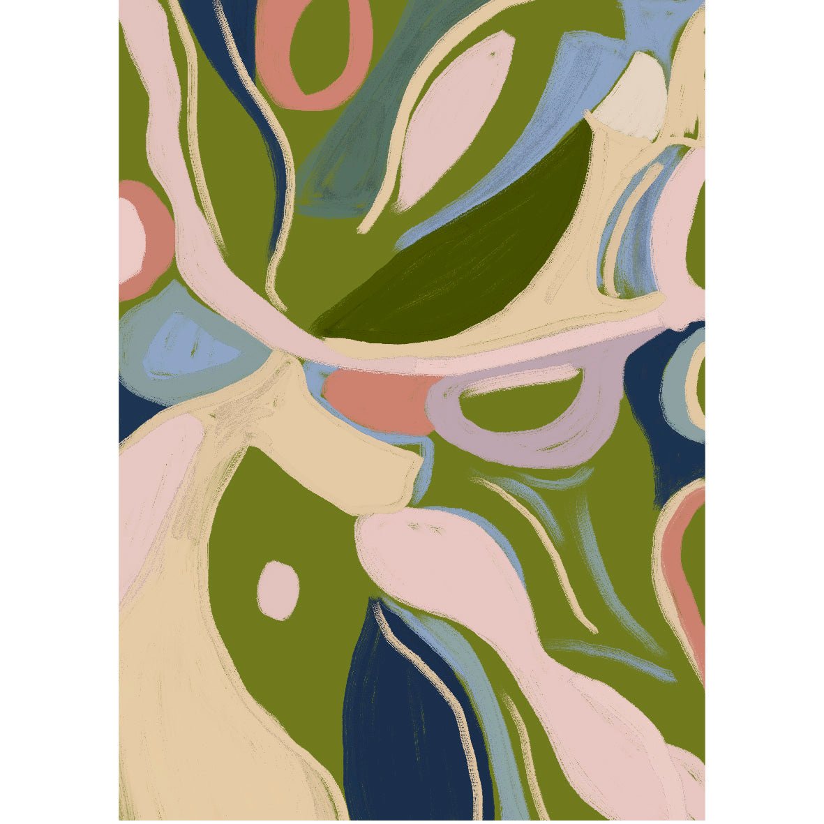 Decorative "Color Mix" Poster | High - Quality Print | Repositionable Adhesive - Pasquín