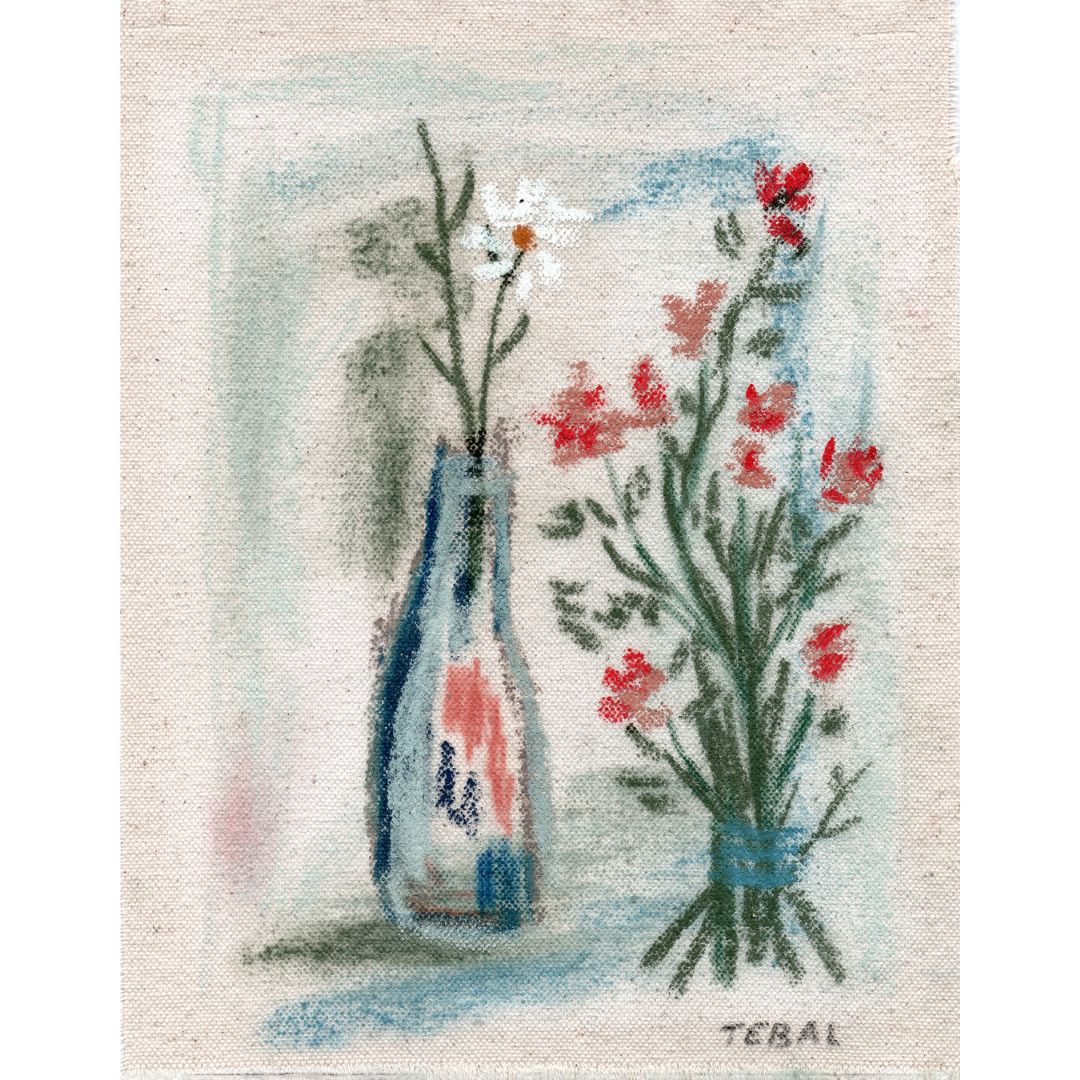 Decorative "Florero" by Tebal Poster | High - Quality Print | Repositionable Adhesive - Pasquín