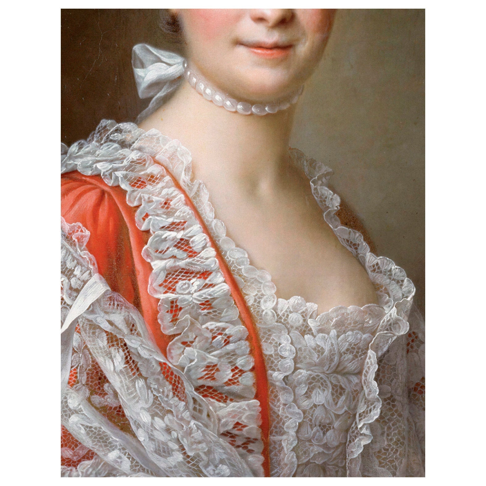 “Marie Loys” (Detail) (1768) Reusable Peel - and - Stick Poster by François - Hubert Drouais - Pasquín
