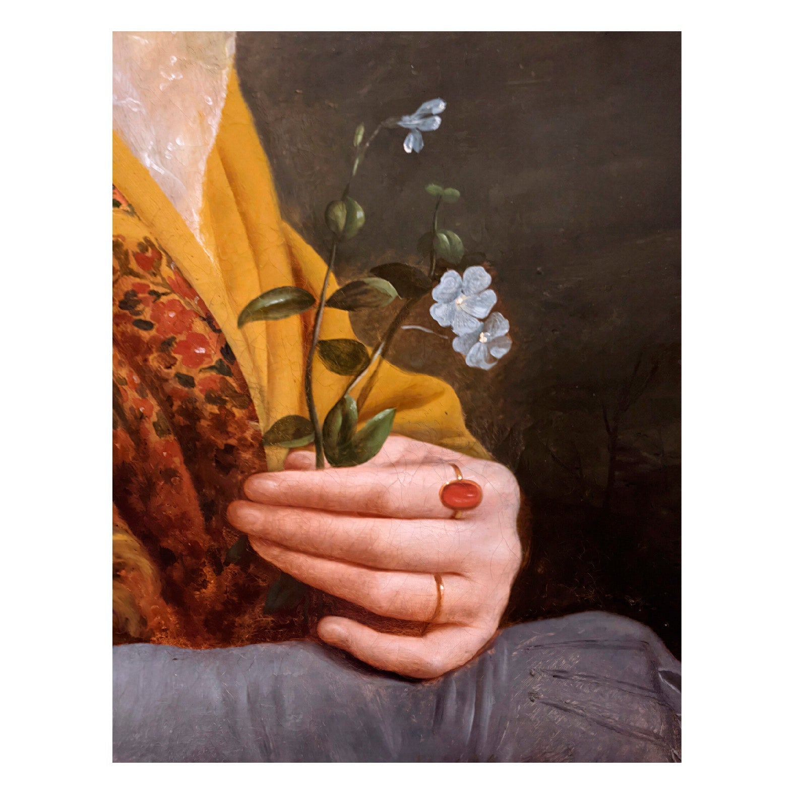 “Portrait of a Young Woman” (Detail) (1810) Reusable Peel - and - Stick Poster by Gioacchino Giuseppe Serangeli - Pasquín
