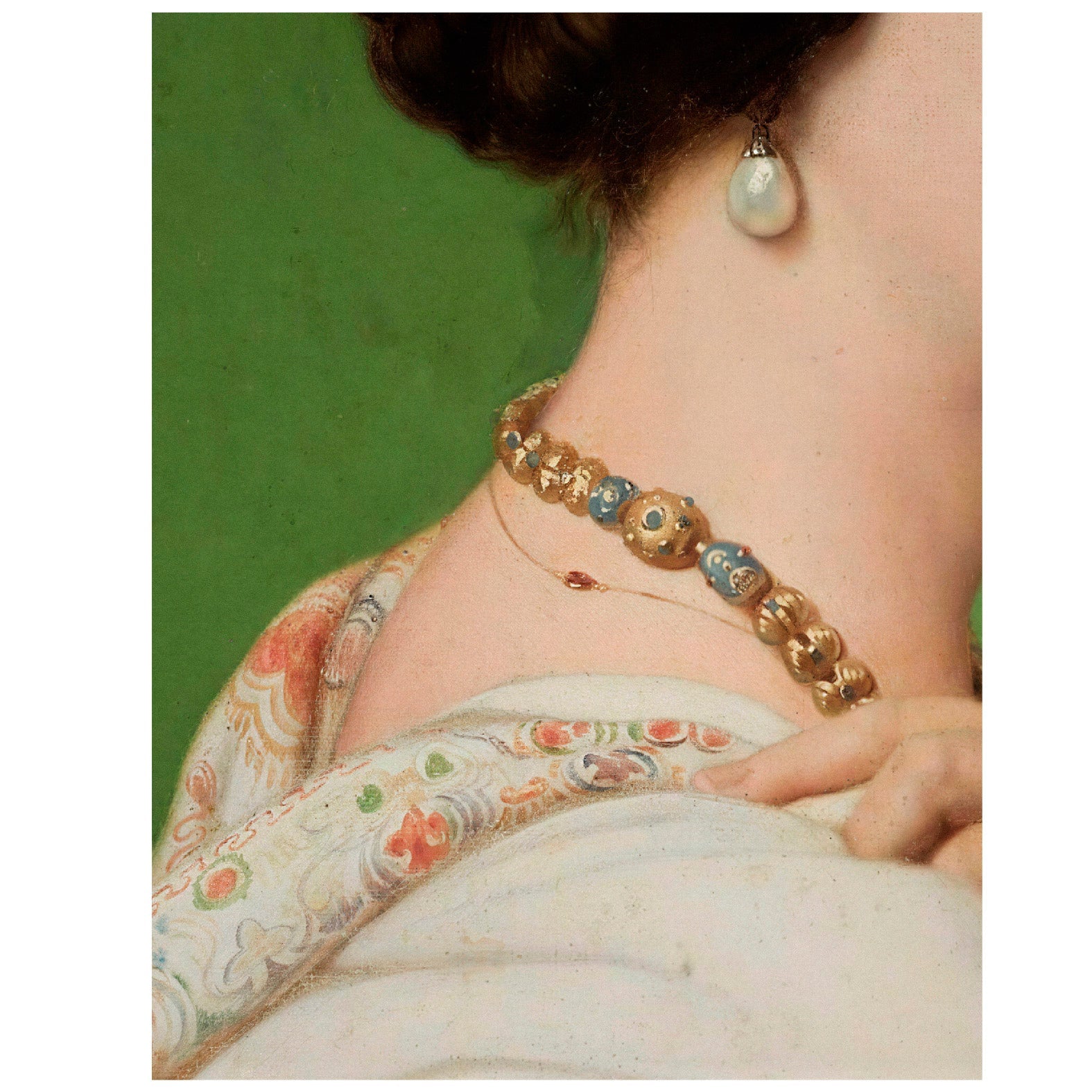 “Portrait of Delfina Potocka” (Detail) (1849) Reusable Peel - and - Stick Poster by Paul Delaroche - Pasquín