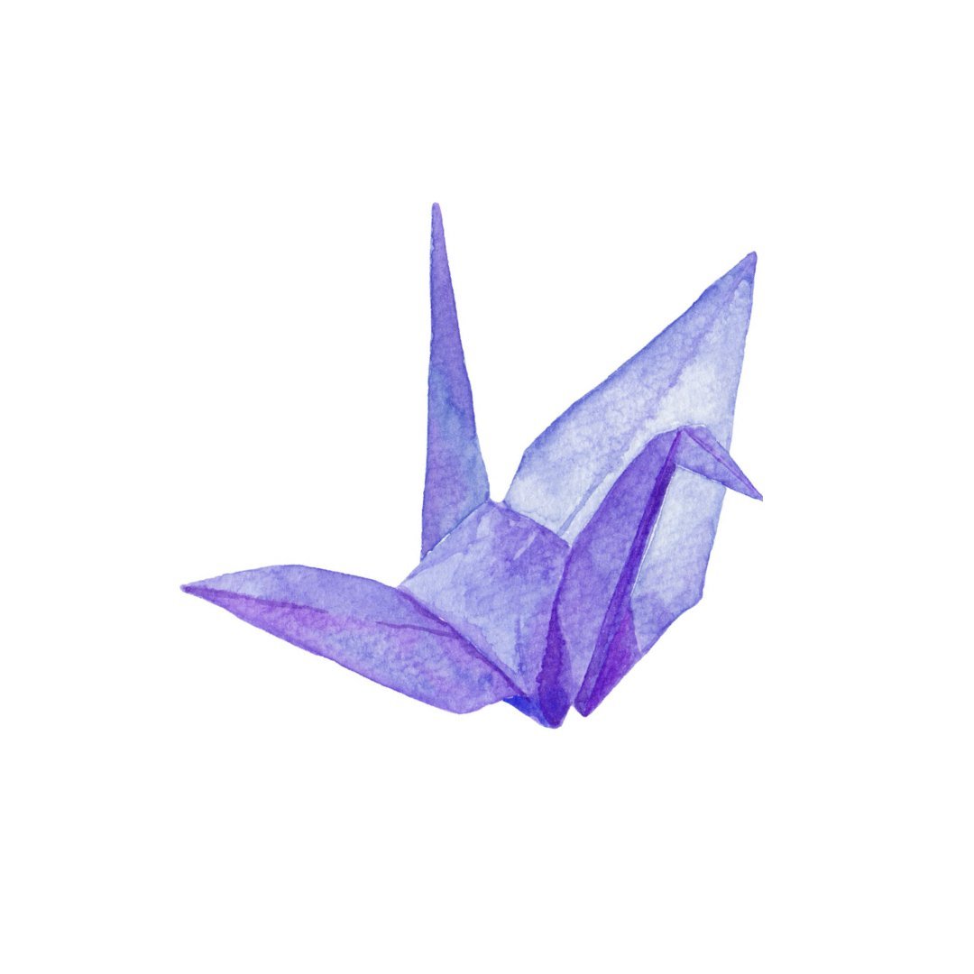 Repositionable Sticker: Origami Birds | High - Quality Print | Water - Resistant - Pasquín Store